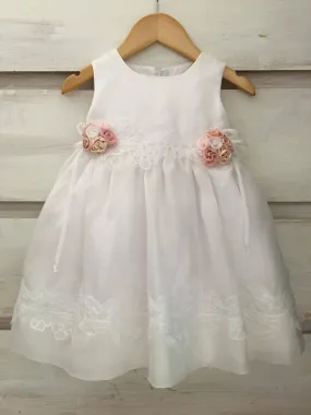 1910- Silk  & Roses  Baptism / Christening Dress