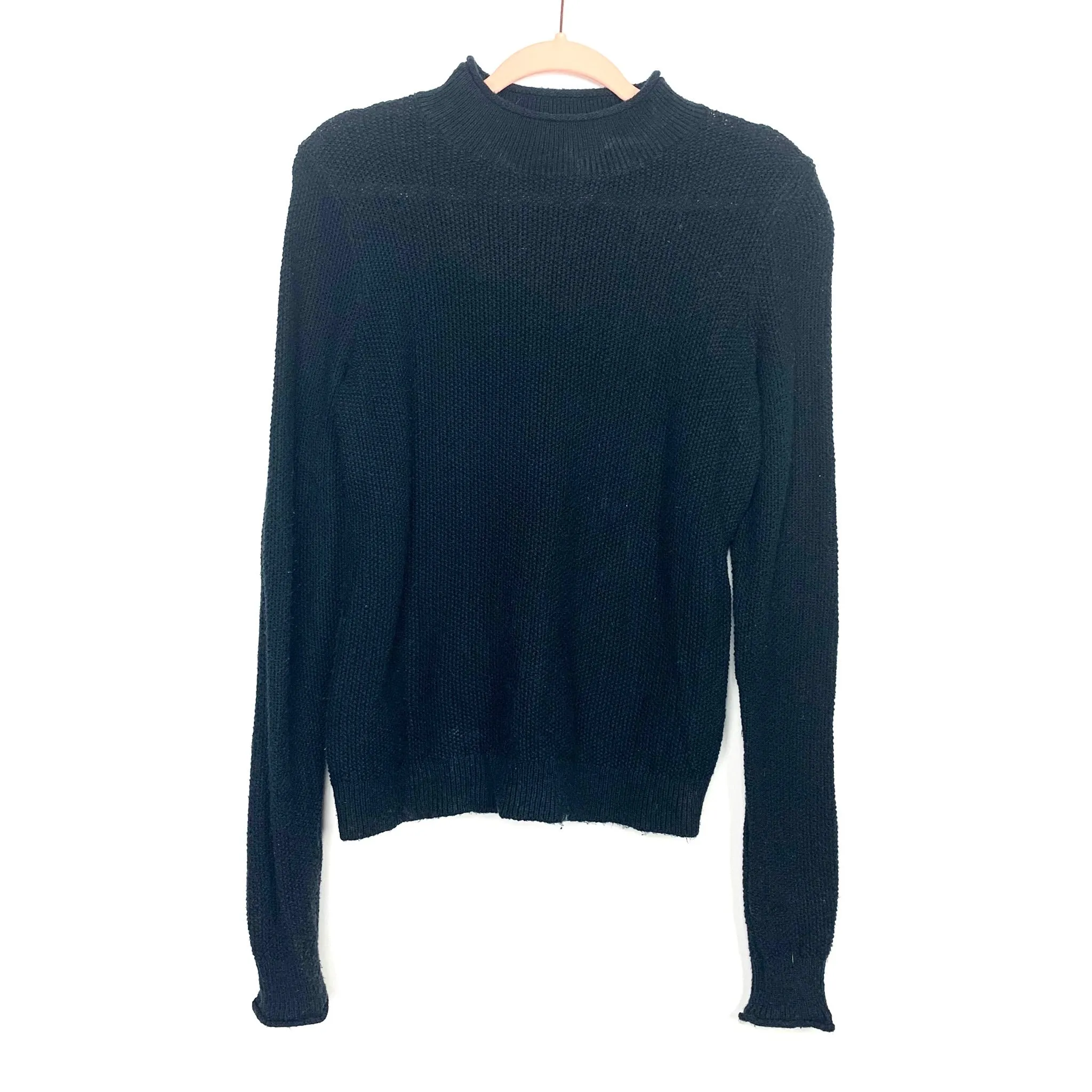 Womens Size Small Black Mock Neck Sweater by Abercrombie & Fitch - Chic and Stylish Pullover