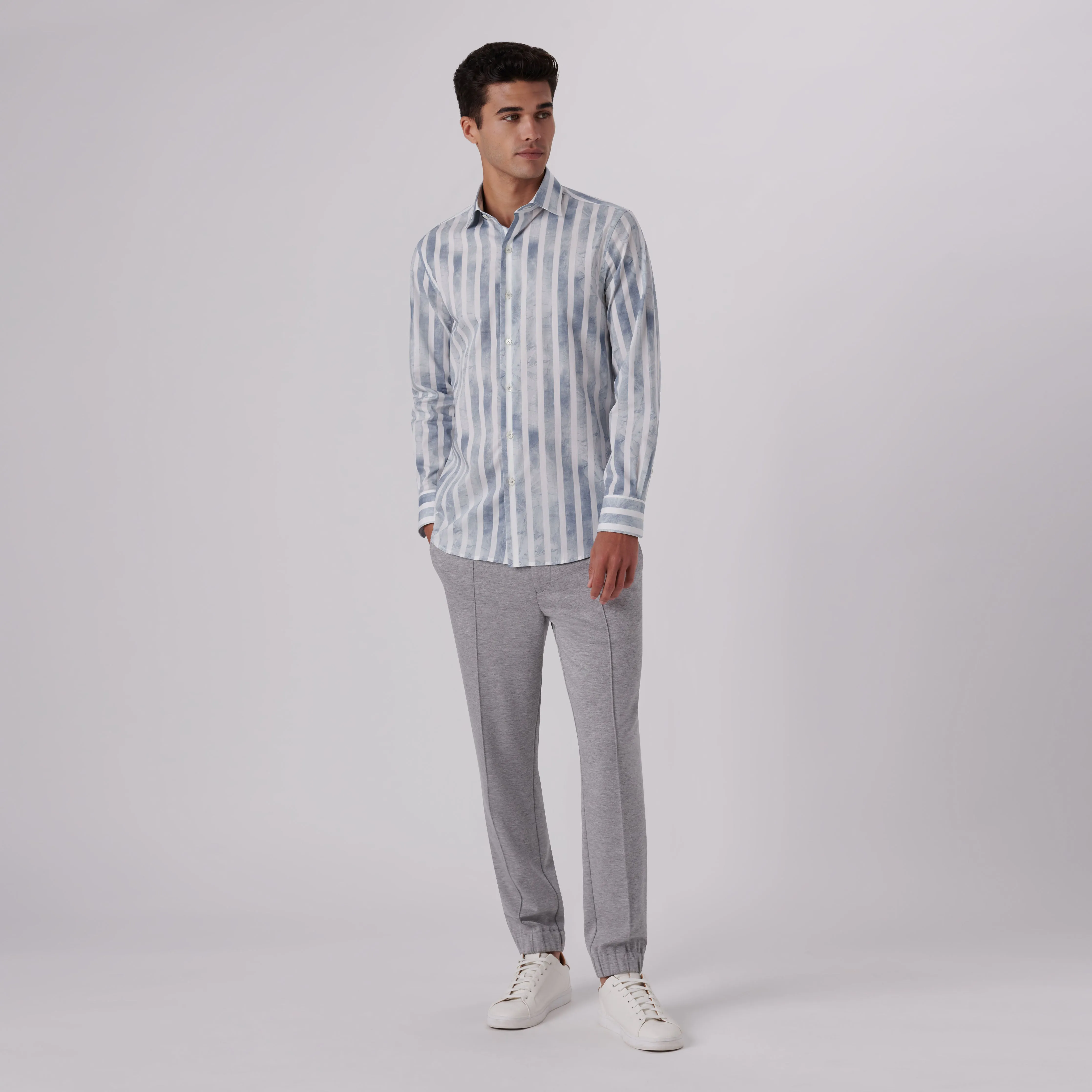 Axel Cabana Stripe Print Shirt
