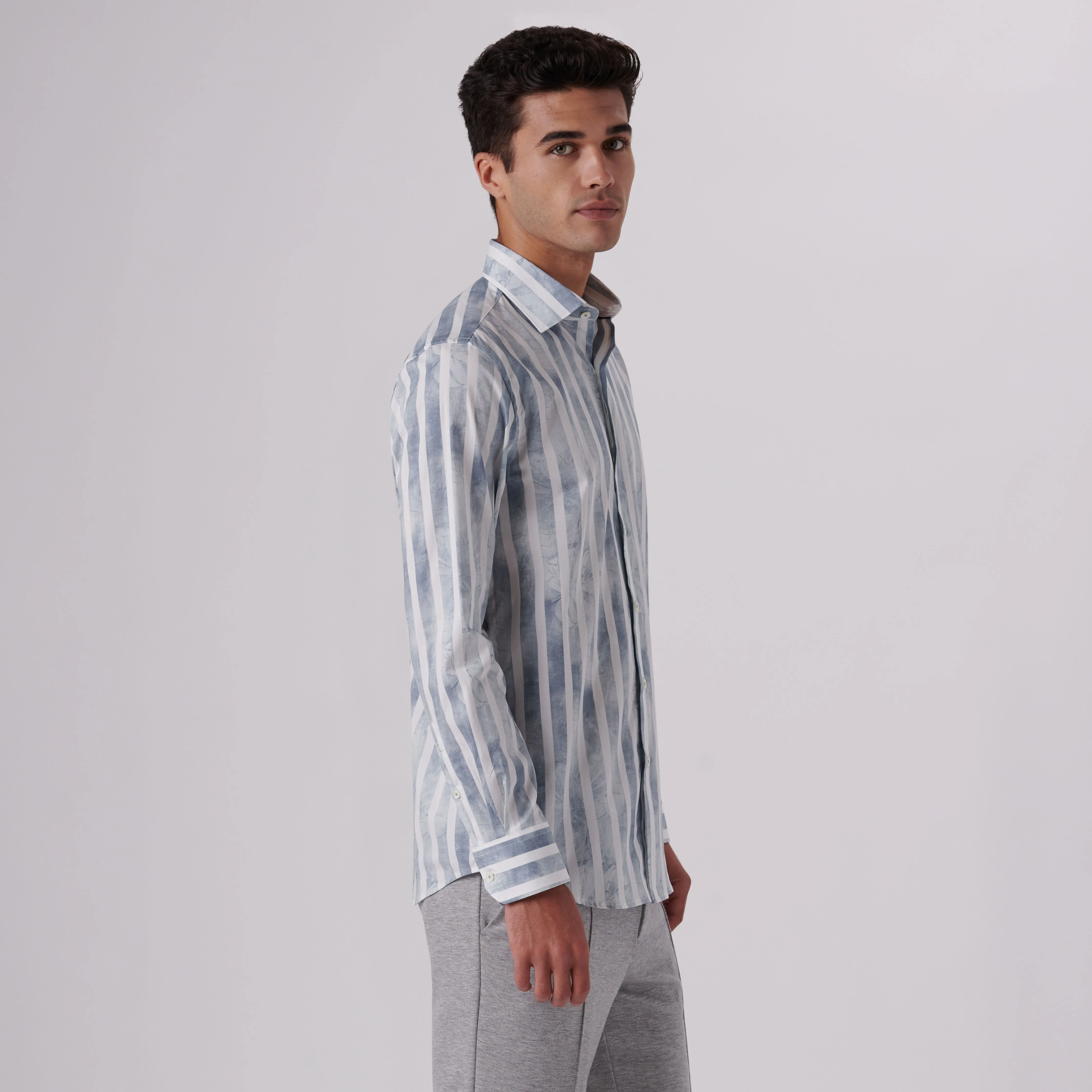Axel Cabana Stripe Print Shirt