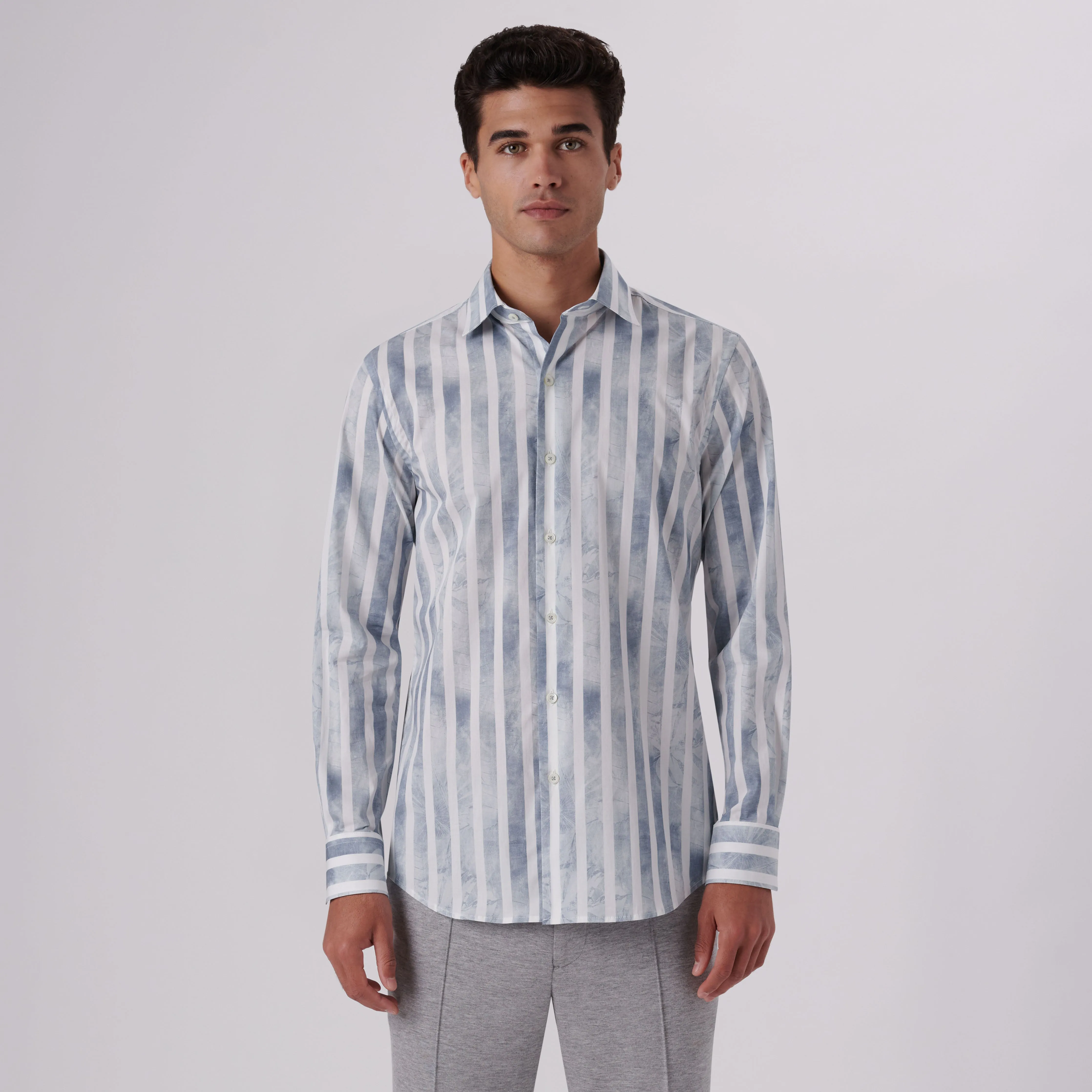 Axel Cabana Stripe Print Shirt