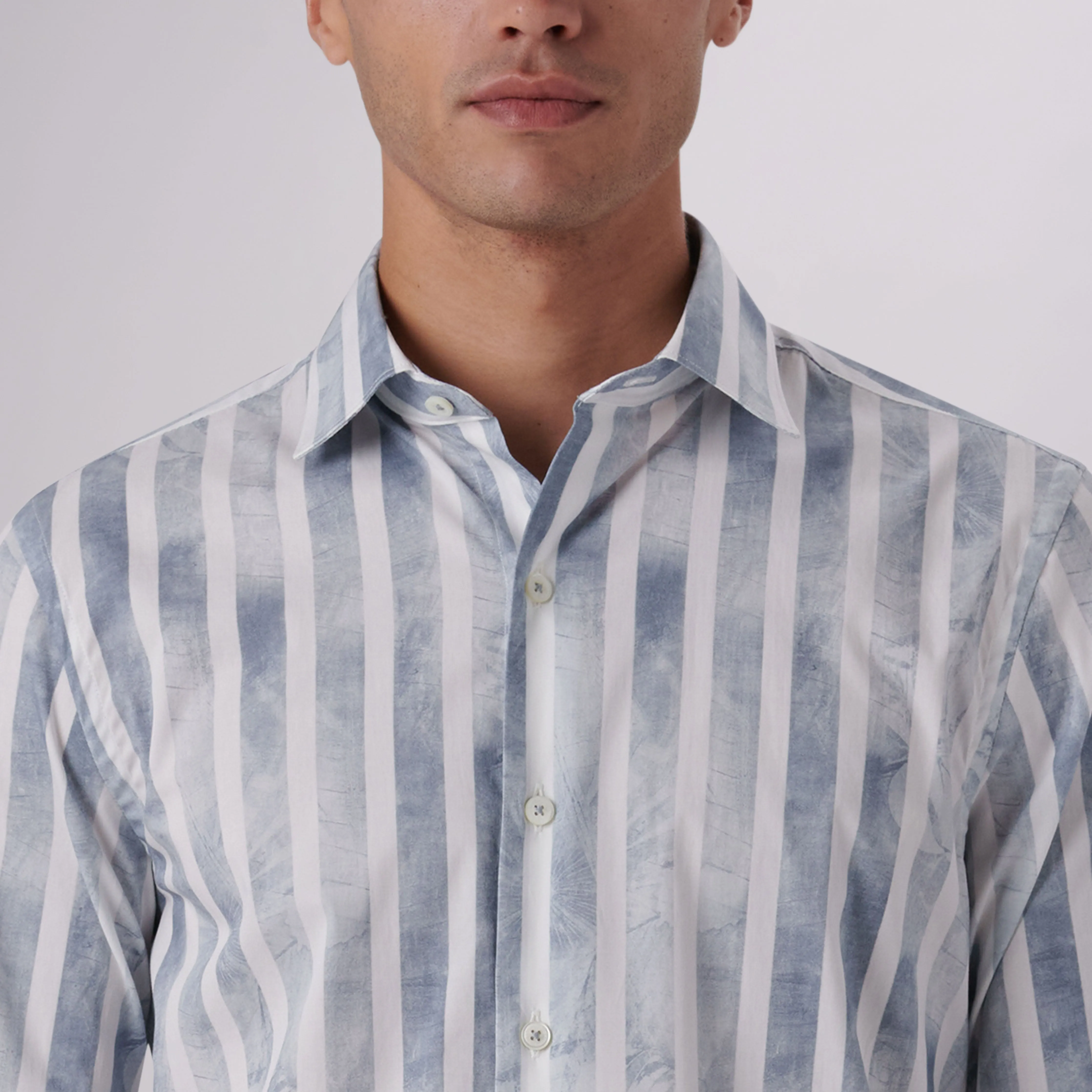 Axel Cabana Stripe Print Shirt