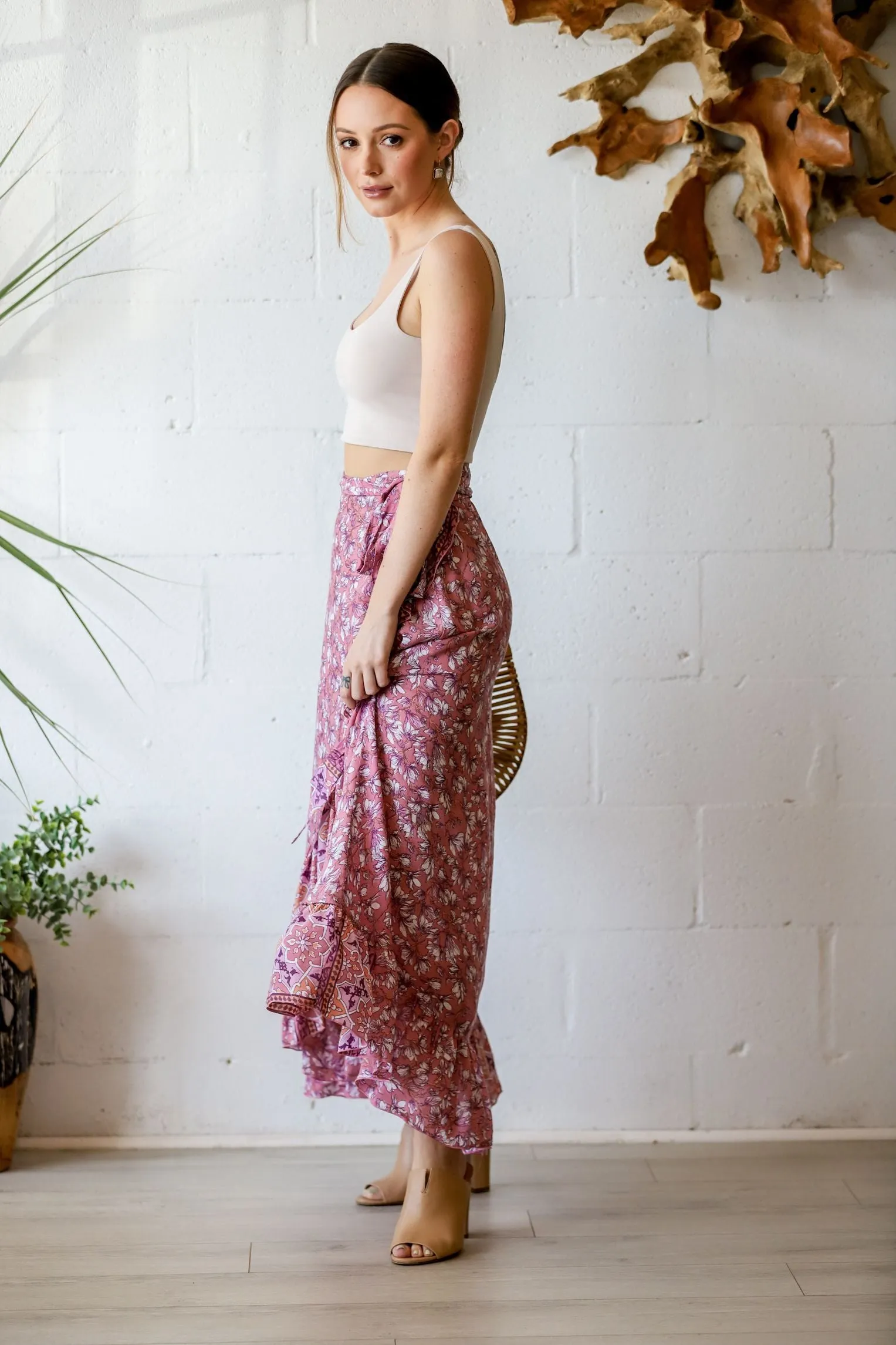Bahama Wrap Top - Pink Blossom