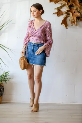 Bahama Wrap Top - Pink Blossom
