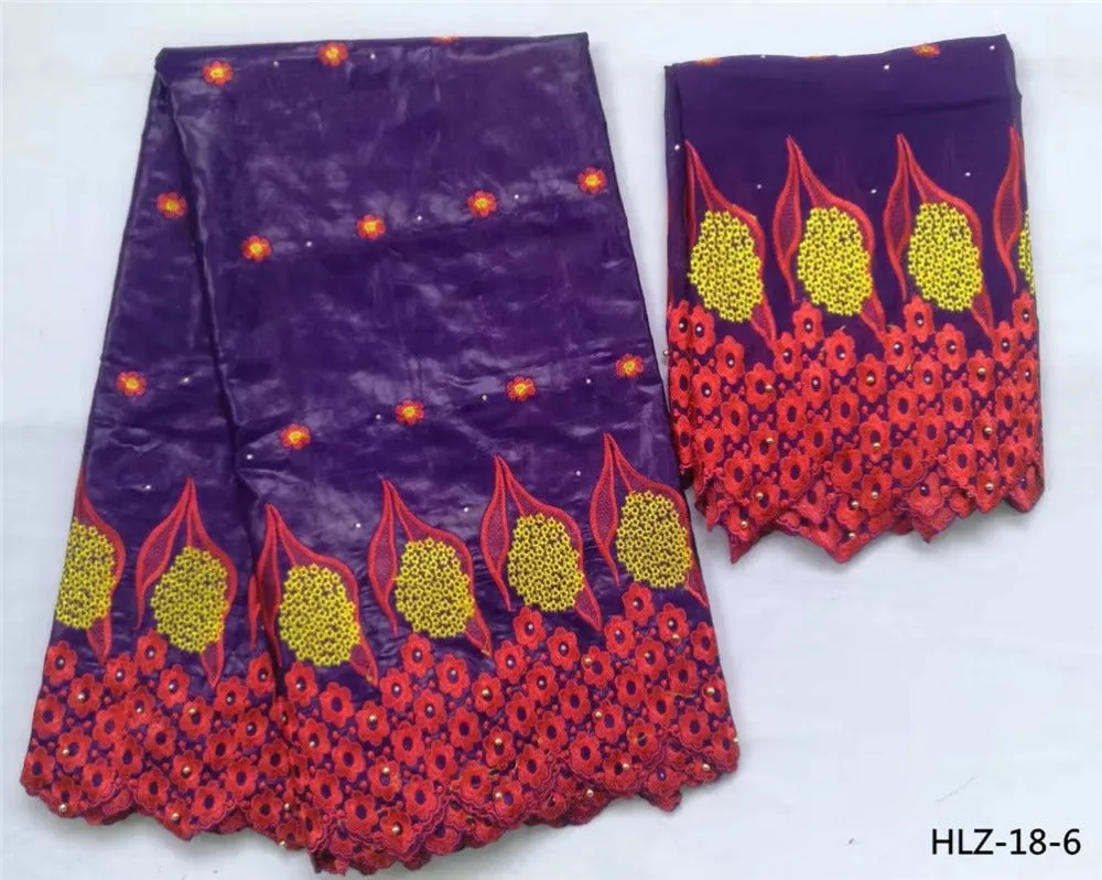 beaded bazin cotton fabric fashionable tulle lace style nigerian