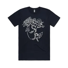 Birds Of Tokyo / Anchor Navy Men's T-Shirt