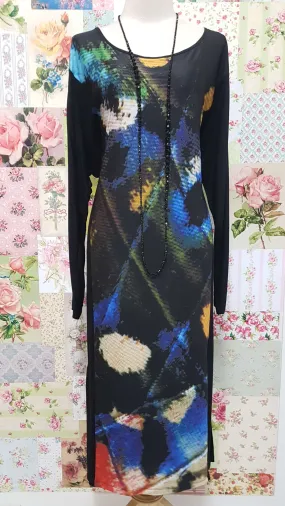 Black Printed Dress MY045