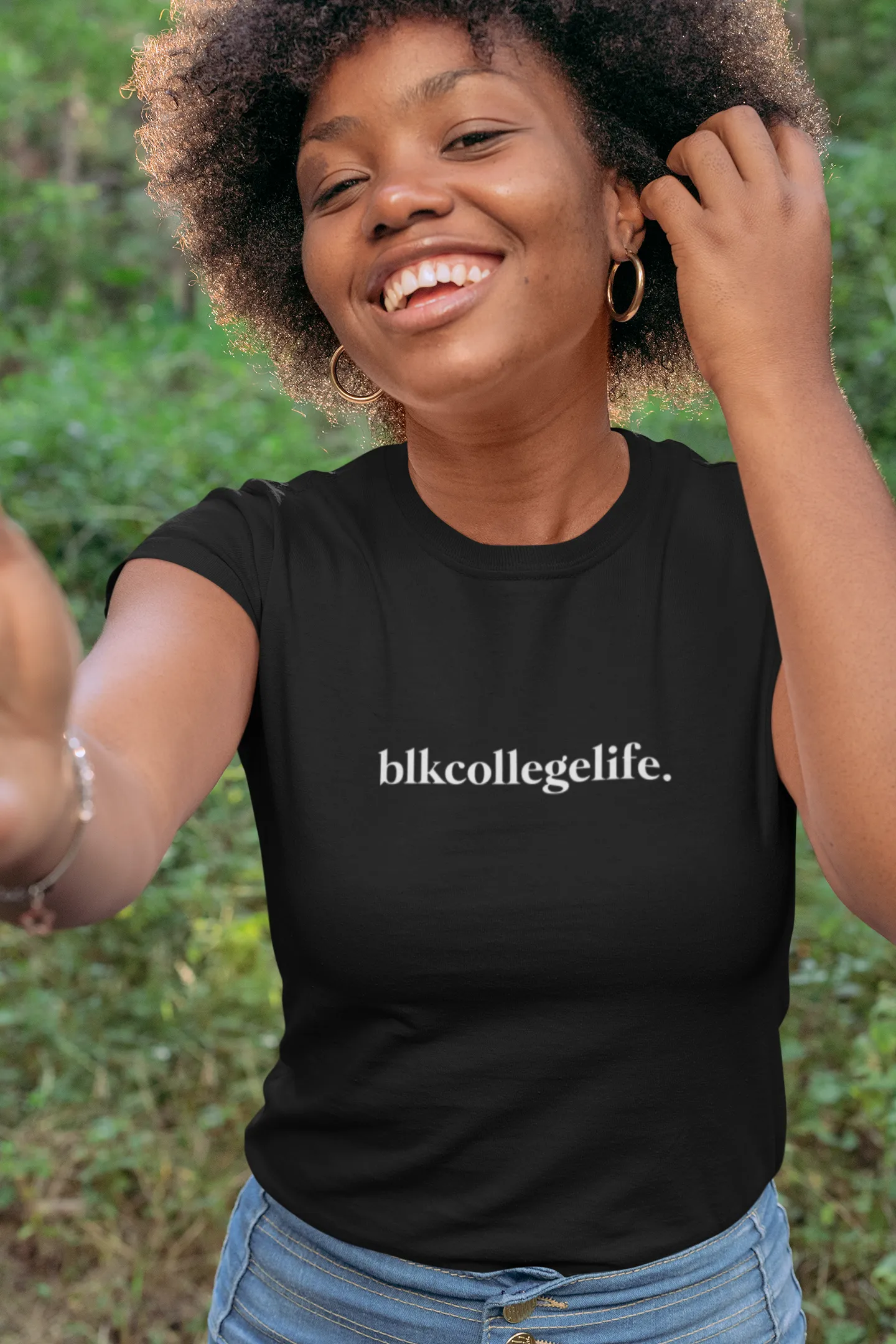 blkcollegelife. Classic Black Tee