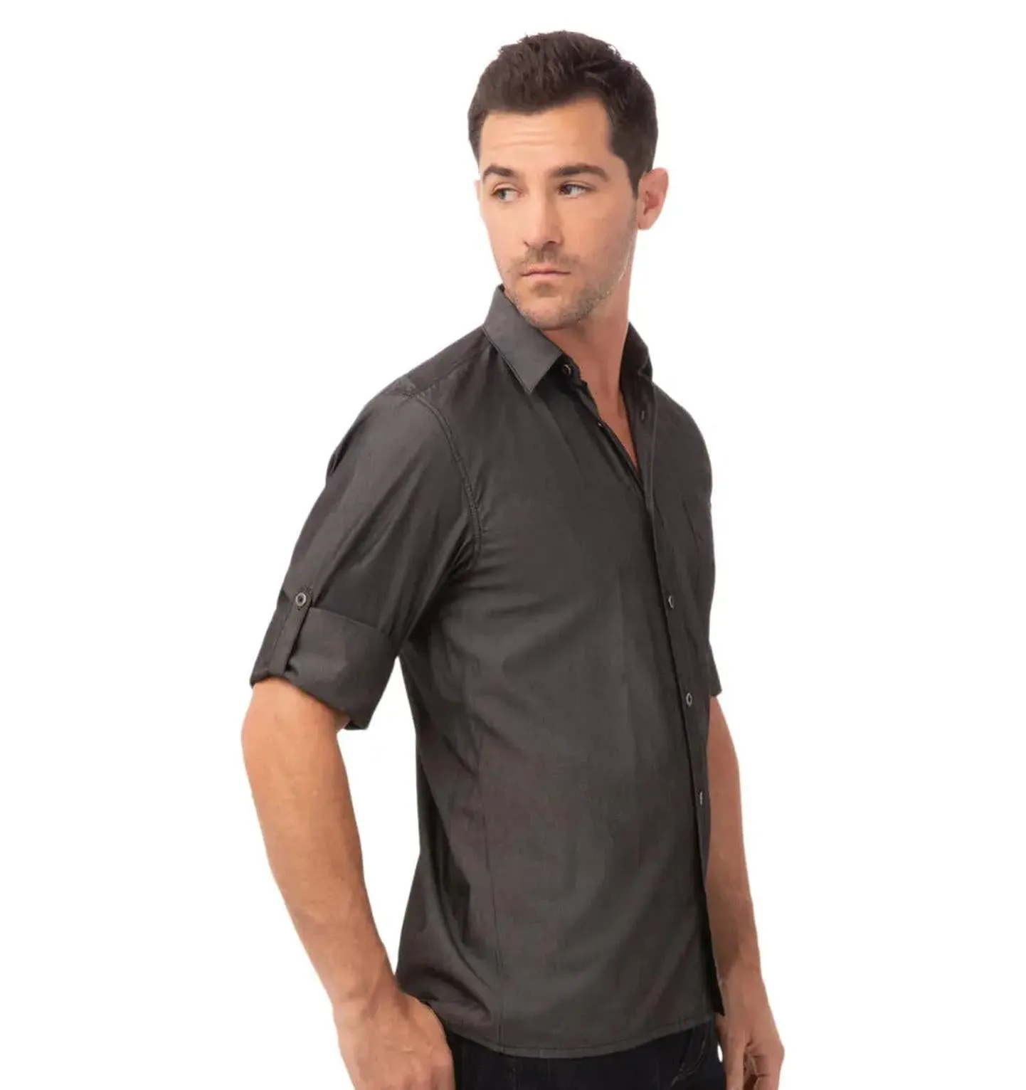 Chef Works Detroit Long Sleeve Denim Work Shirt (Chef Works)