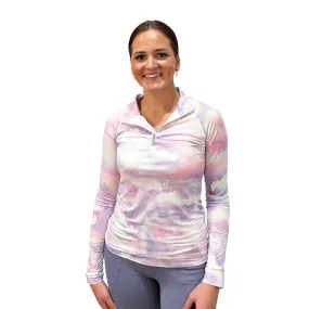 Dapplebay Lavender Haze 1/4 Zip Light Riding Top