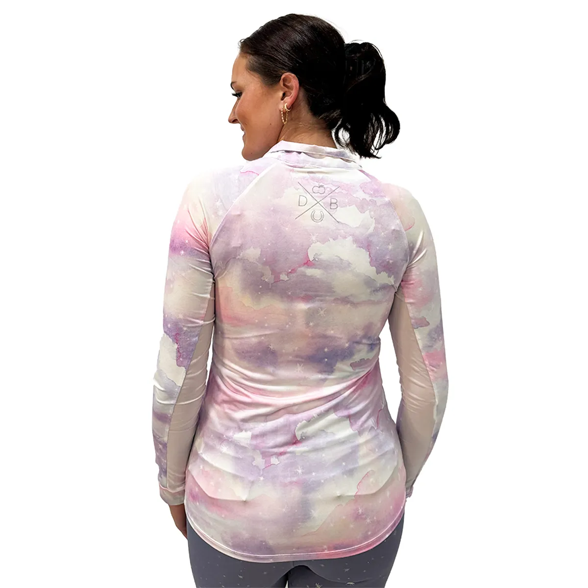 Dapplebay Lavender Haze 1/4 Zip Light Riding Top