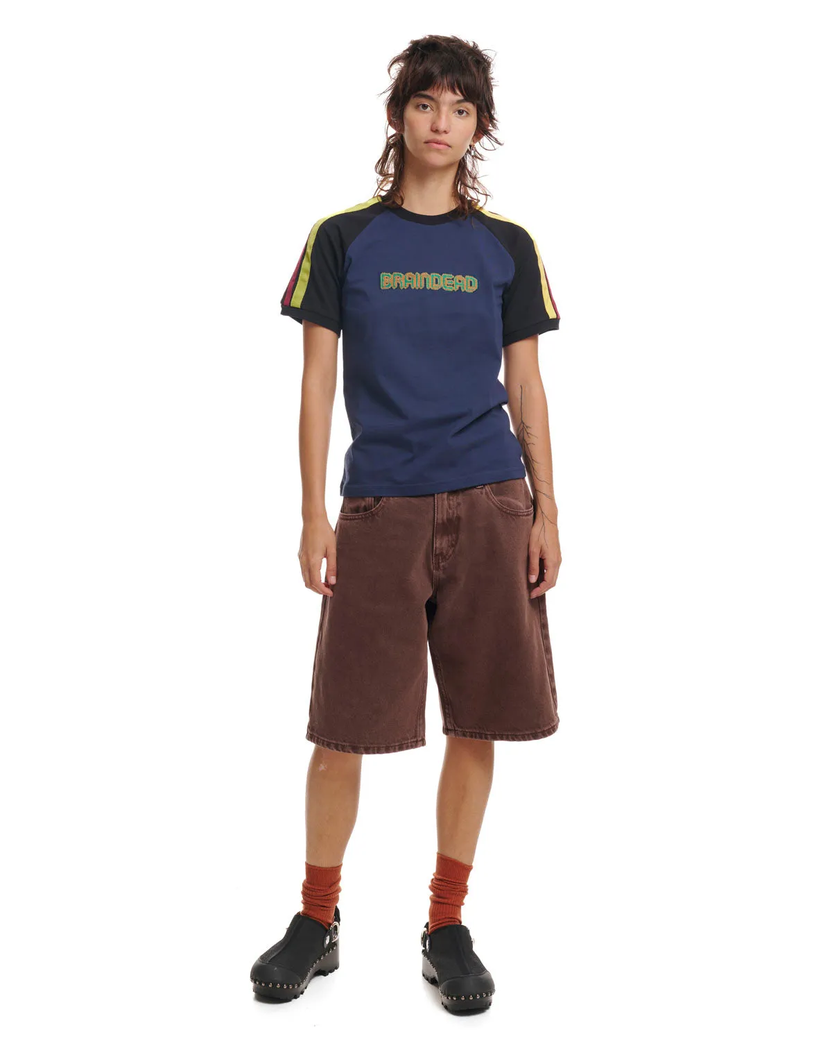Denim Whale Short - Brown