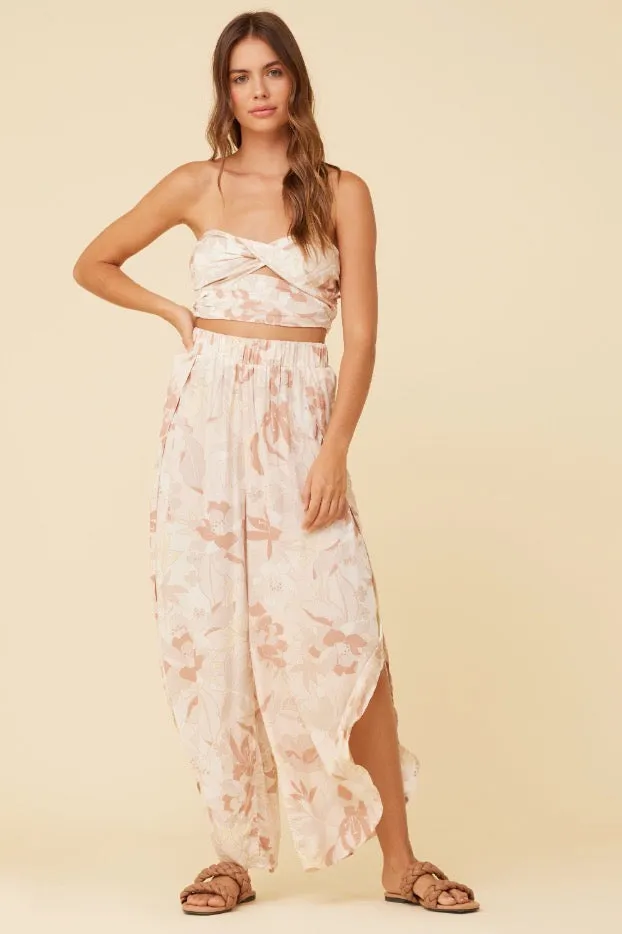 Earthy Tropical Printed RayonTwist Front Bandeau - ERTH