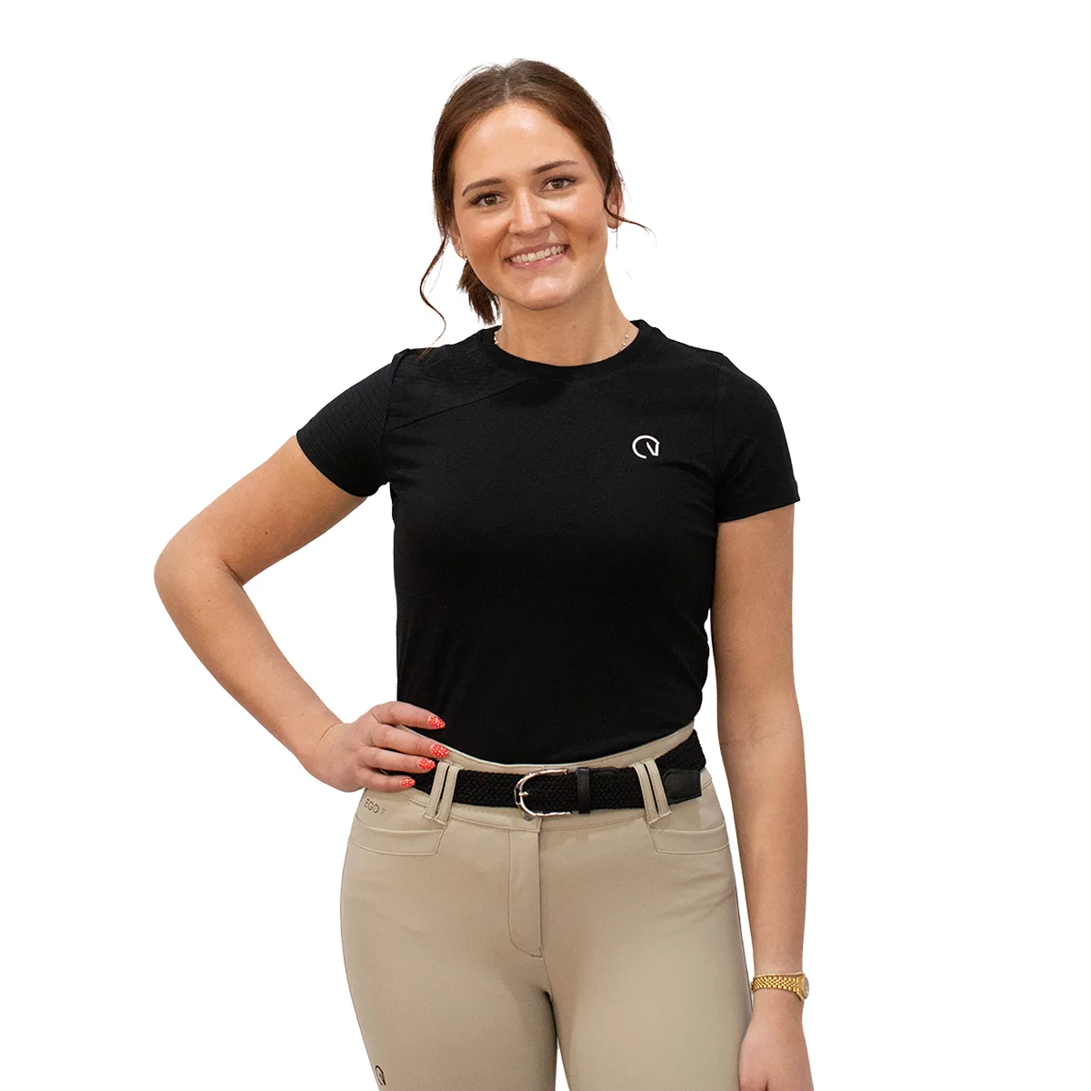 EGO7 Women's Ribbed Short Sleeve Top