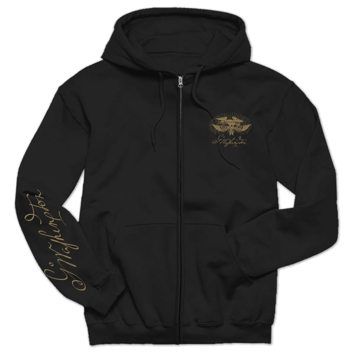 George Washington Eagle Signature - Black Hoodie