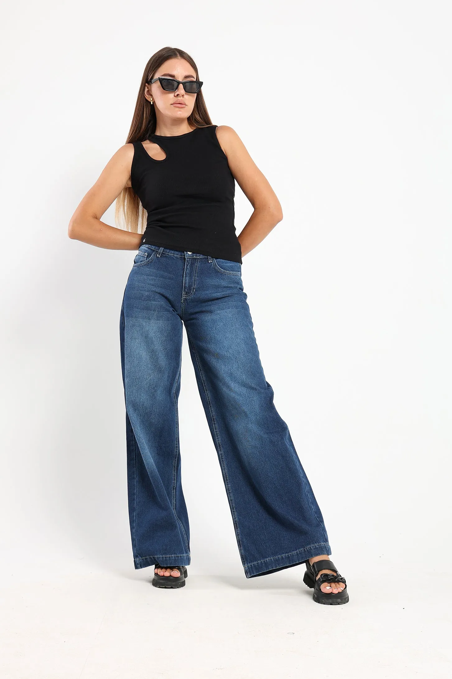 Halter Neck Tank - Black