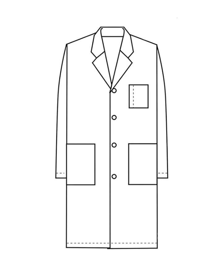 Heedfit Unisex Classic Long White Lab Coat