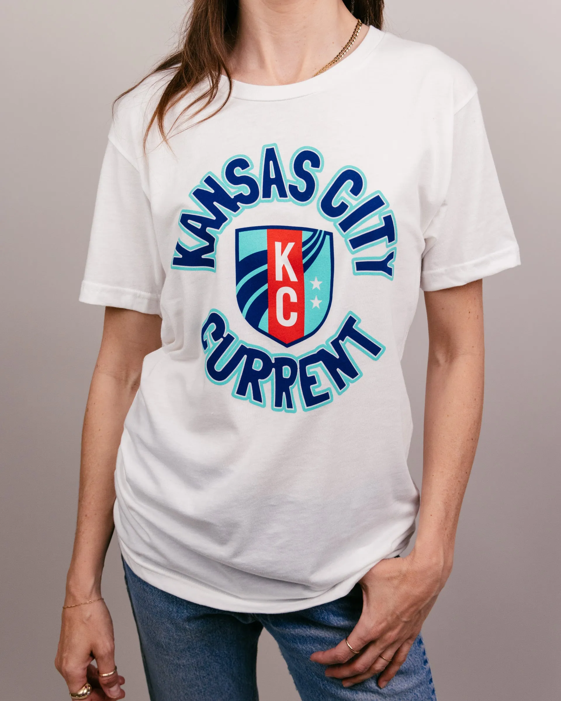 KC Current Vintage White T-Shirt