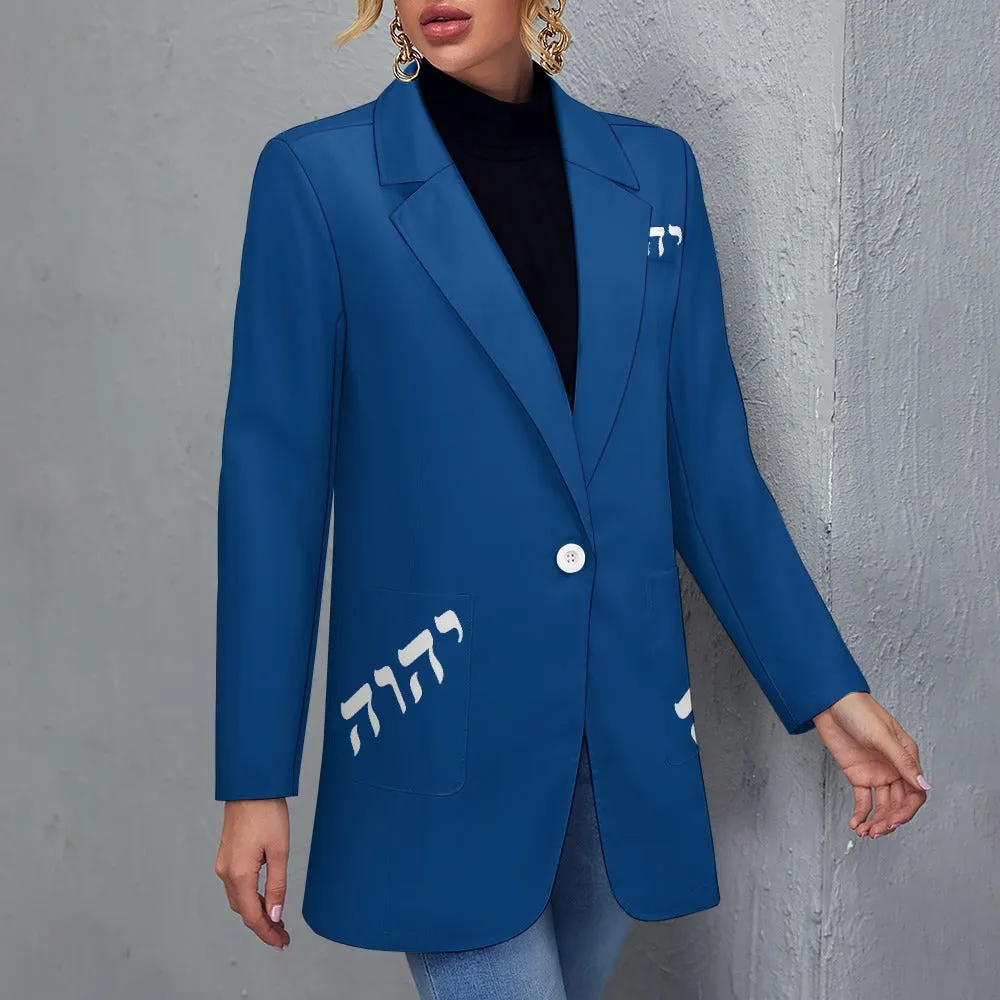 King YAHWEH's (Executive Queen) Women's Casual Suit Blazer