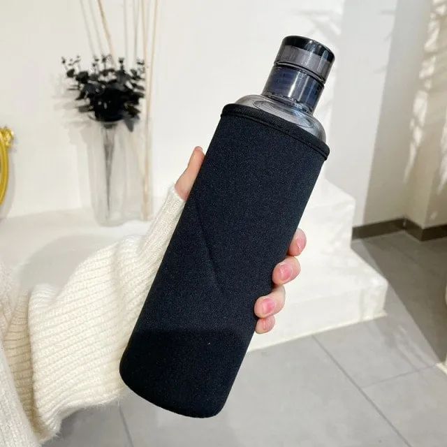 Korean Simple Style Glass Bottle 500ml