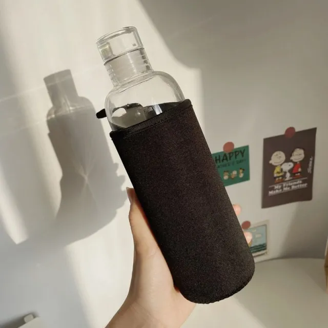 Korean Simple Style Glass Bottle 500ml
