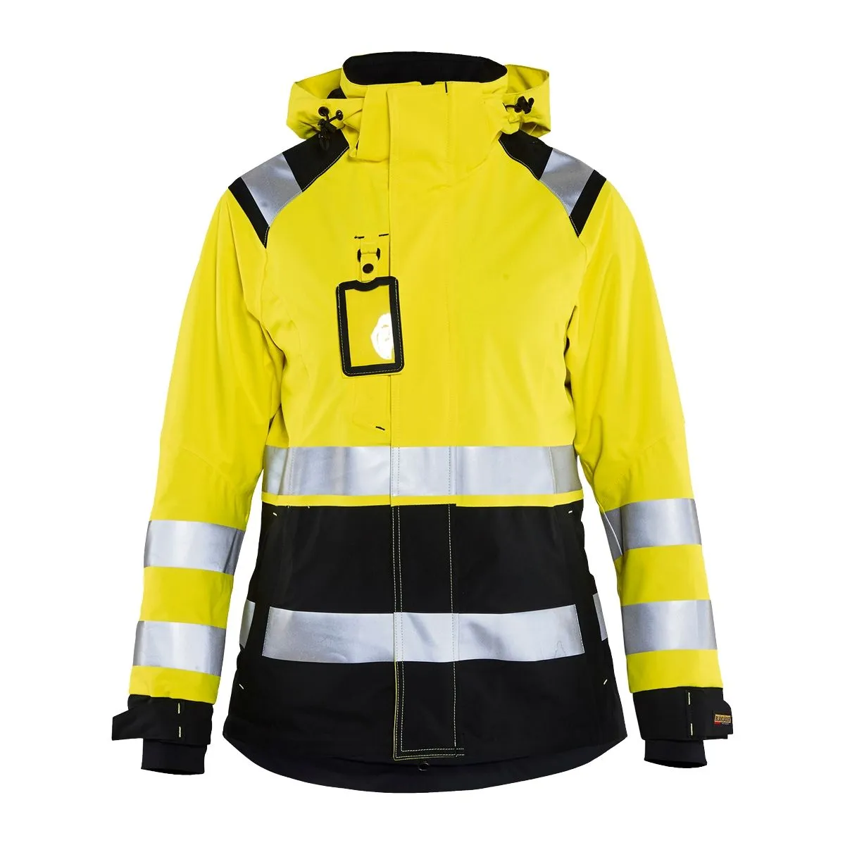 Ladies&#x20;High&#x20;Vis&#x20;Shell&#x20;Jacket&#x20;4904&#x20;High&#x20;Vis&#x20;Geel&#x2F;Marineblauw&#x20;-&#x20;Bl&#xE5;kl&#xE4;der