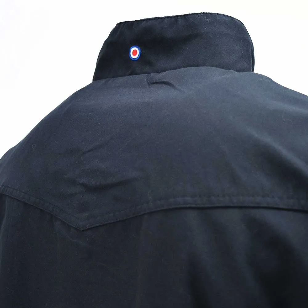 Lambretta Men's LMBBHH1 Showerproof Classic Harrington Jacket Navy Blue
