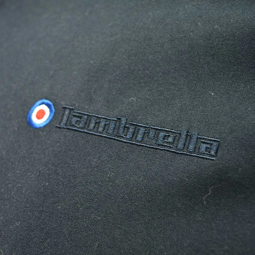 Lambretta Men's LMBBHH1 Showerproof Classic Harrington Jacket Navy Blue