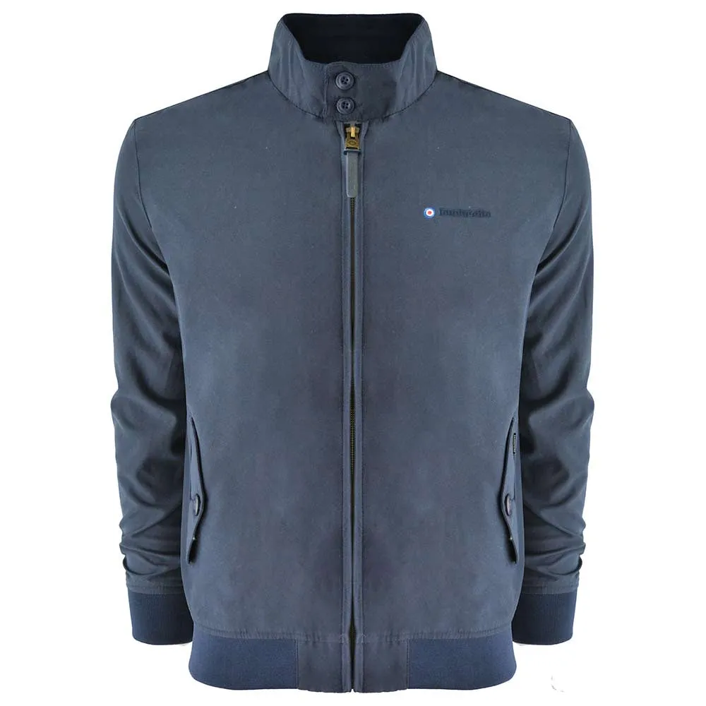 Lambretta Men's LMBBHH1 Showerproof Classic Harrington Jacket Navy Blue