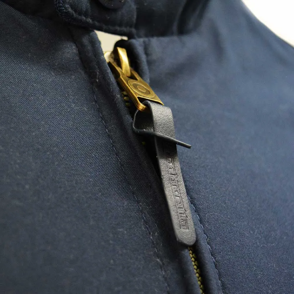 Lambretta Men's LMBBHH1 Showerproof Classic Harrington Jacket Navy Blue