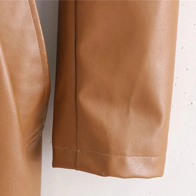 LEATHER TRENCH COAT
