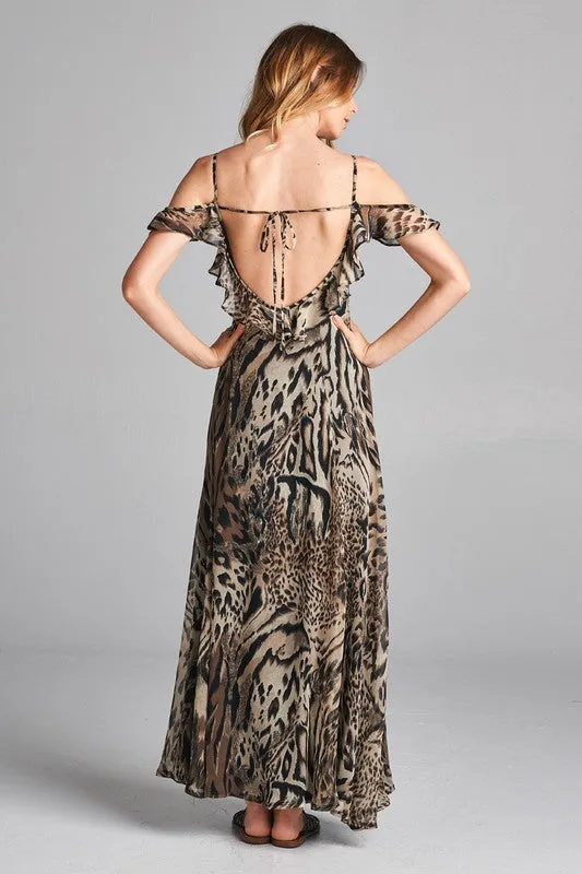 Leopard Print Maxi Dress
