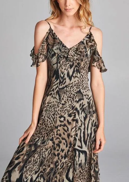 Leopard Print Maxi Dress