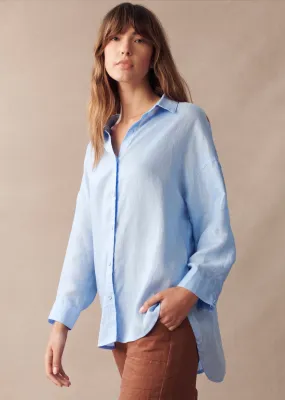 Little Lies Boyfriend Shirt - Blue