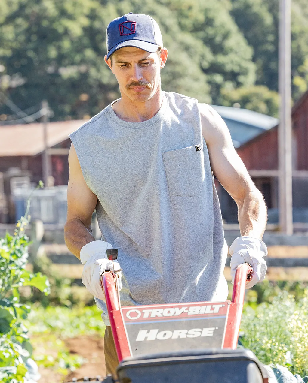 Men's The Best Dang™ Work Sleeveless Pocket Tee