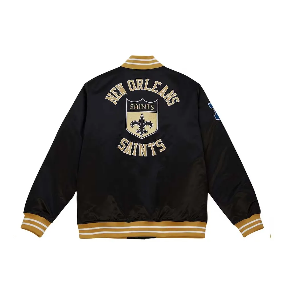 NFL New Orleans Saints Mitchell Ness Satin Jacket