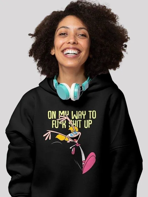On my way Black Unisex Hoodie