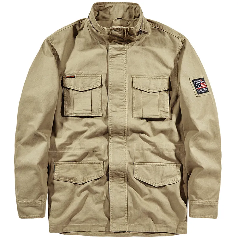 Outdoor Windproof Stand-up Collar Men's Jacket
