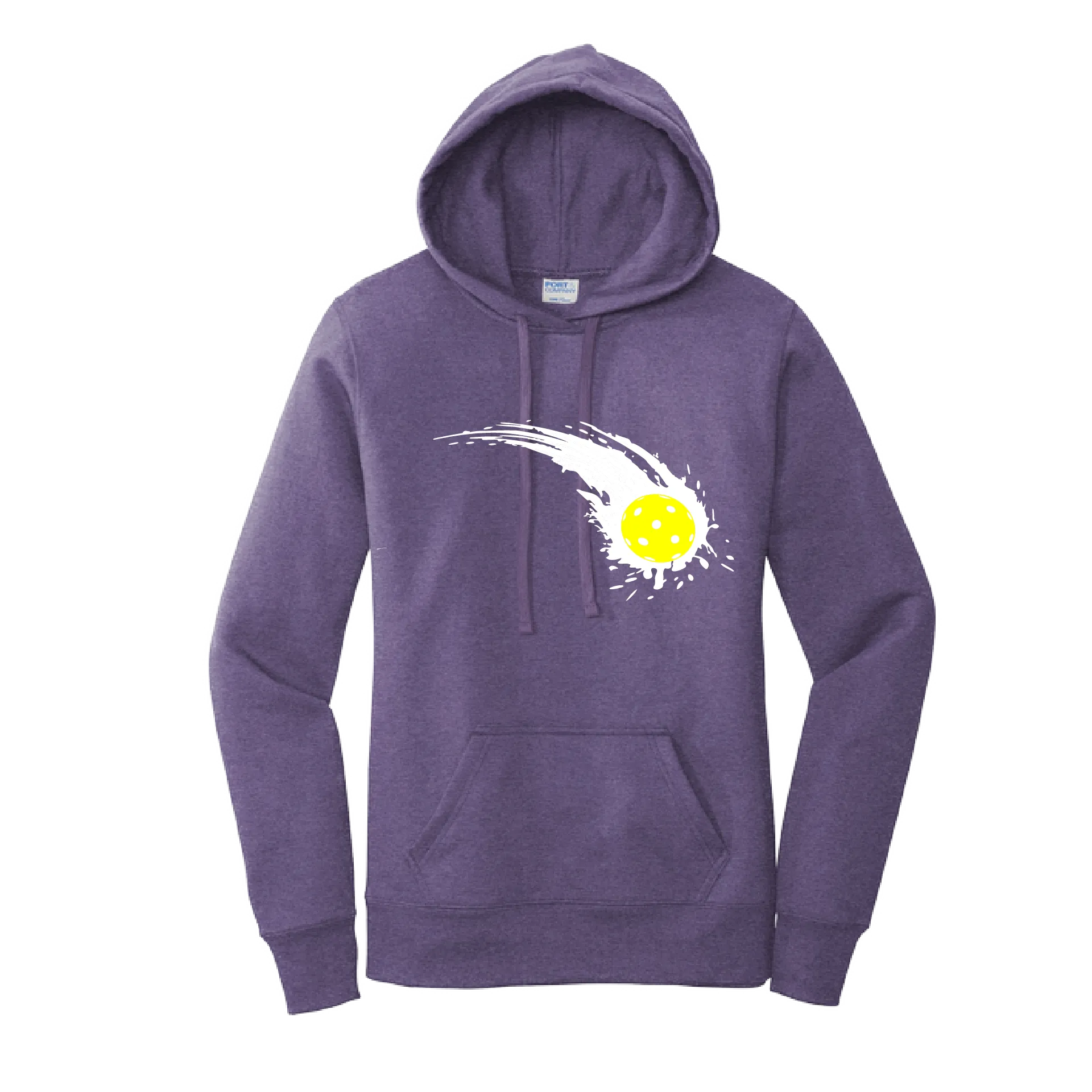 Pickleball Impact | Women’s Fitted Hoodie Pickleball Sweatshirt | 50% Cotton 50% Poly Fleece