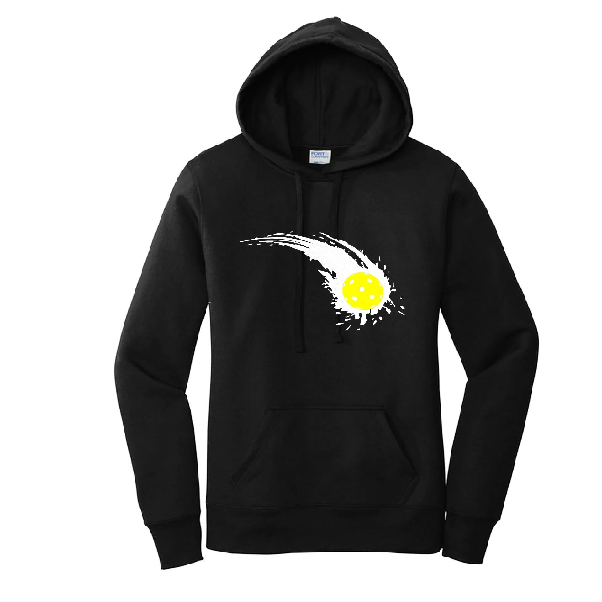 Pickleball Impact | Women’s Fitted Hoodie Pickleball Sweatshirt | 50% Cotton 50% Poly Fleece