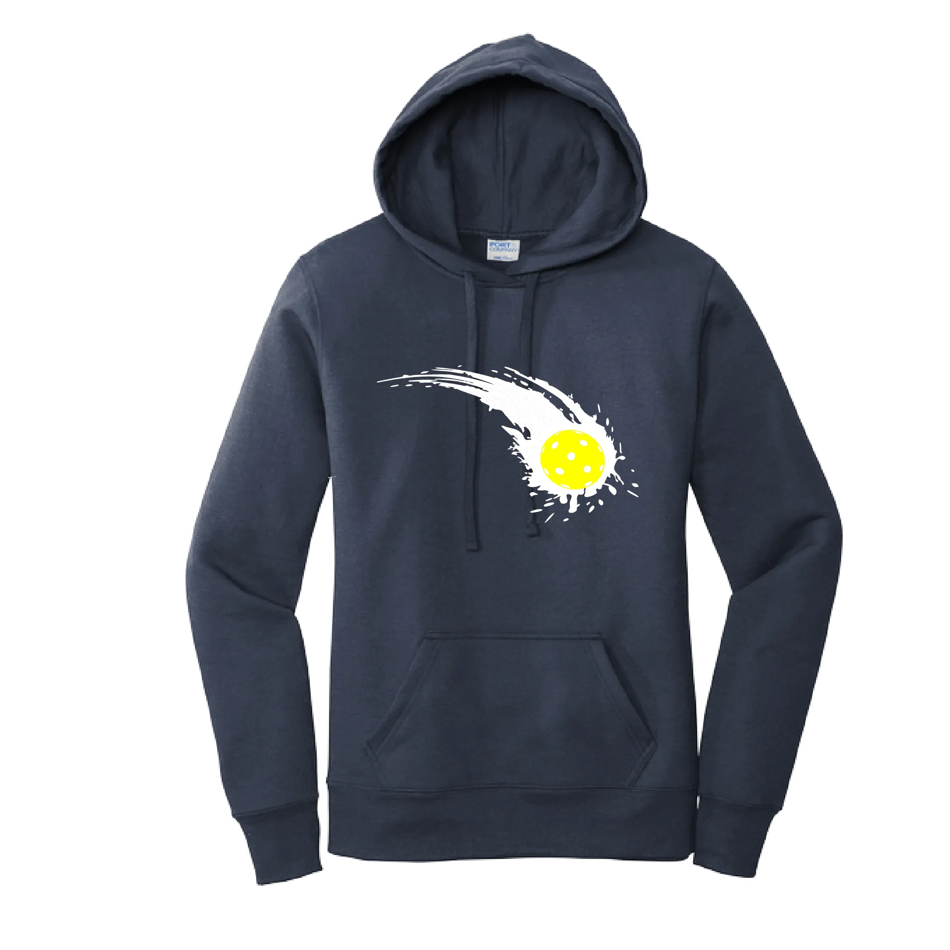 Pickleball Impact | Women’s Fitted Hoodie Pickleball Sweatshirt | 50% Cotton 50% Poly Fleece