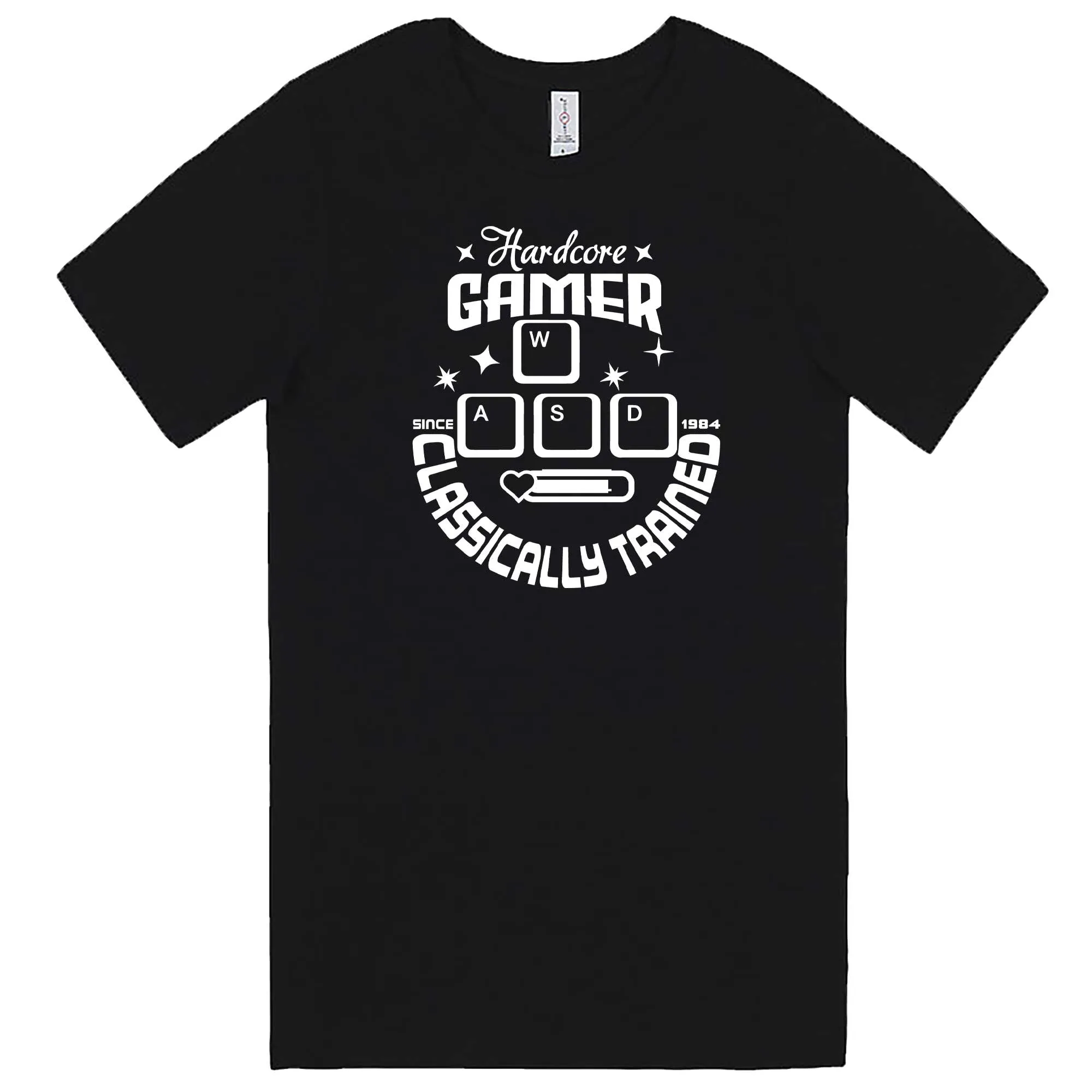 "Hardcore Gamer, Classically Trained" men's t-shirt