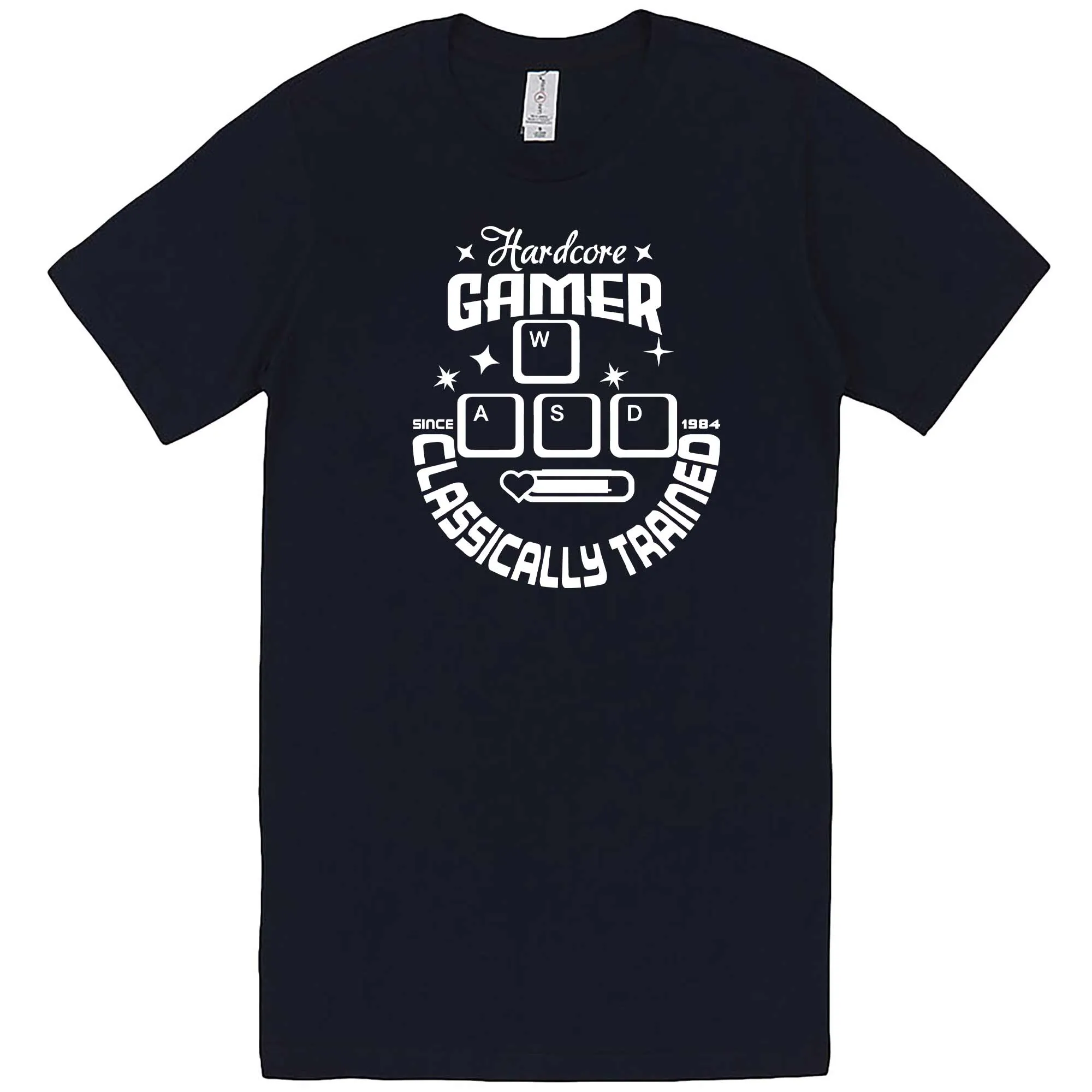 "Hardcore Gamer, Classically Trained" men's t-shirt