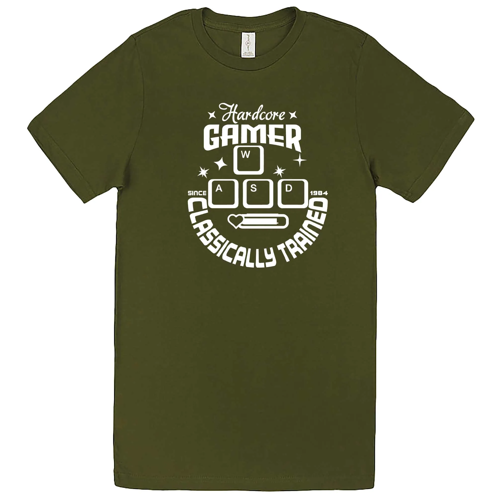 "Hardcore Gamer, Classically Trained" men's t-shirt