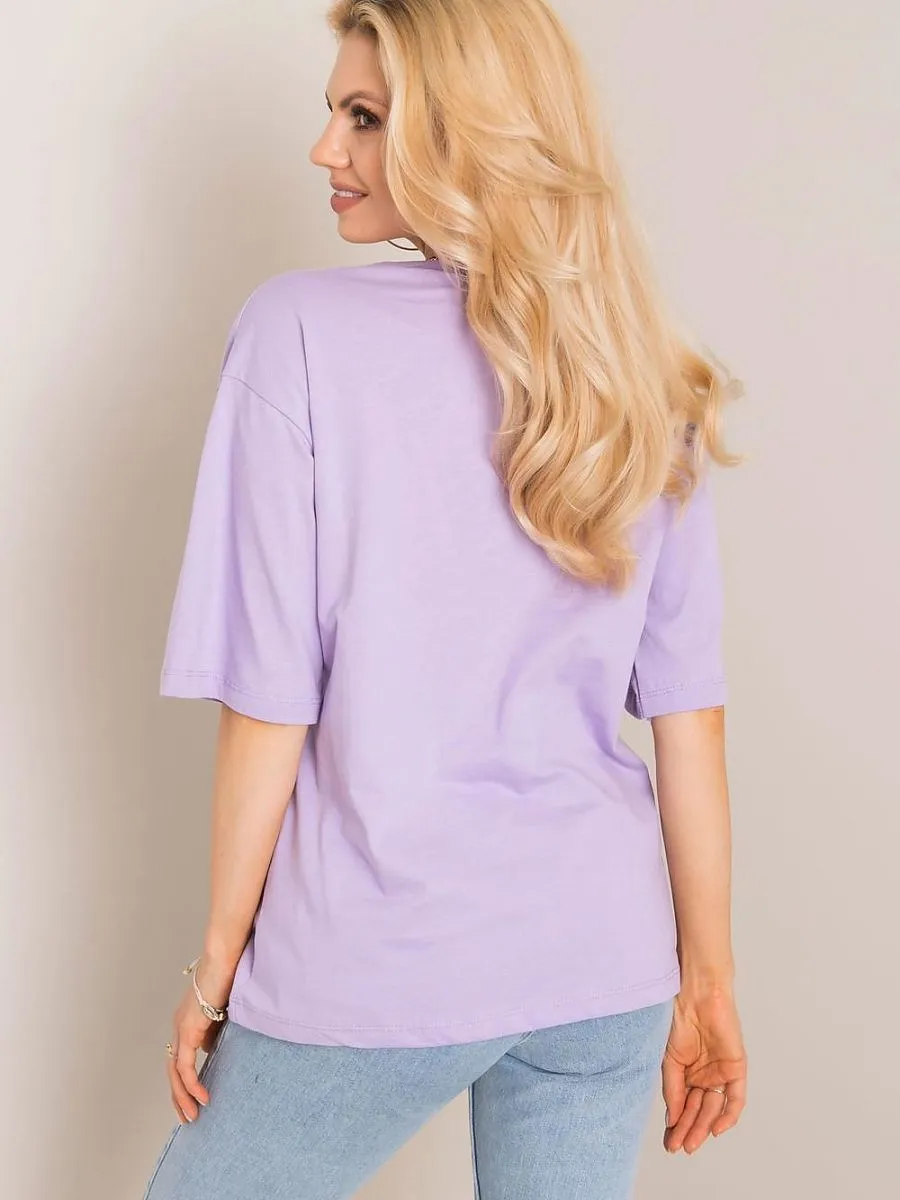 Rue Paris WMN Print T-Shirt Lav