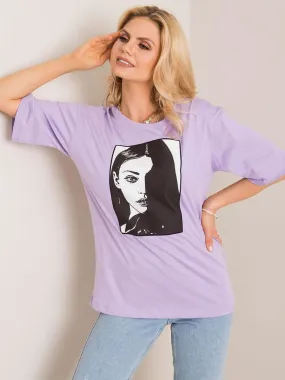 Rue Paris WMN Print T-Shirt Lav