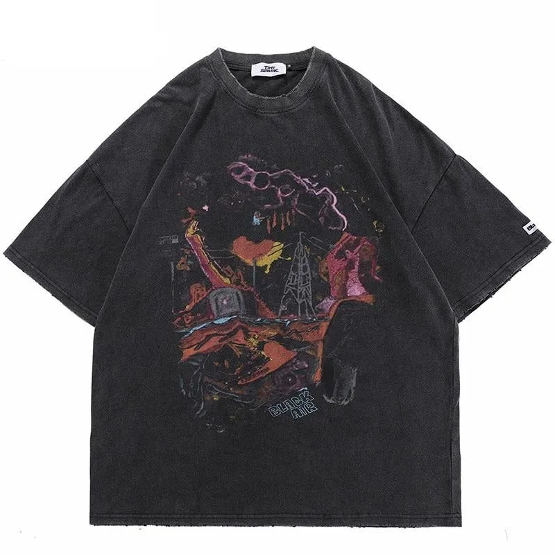 Short Sleeve Men's Shirt | Men Casual Shirt | Streetwear Hip Hop Men Shirts | Harajuku Shirt | Cotton Shirt | Summer Shirt | Graphic Shirt