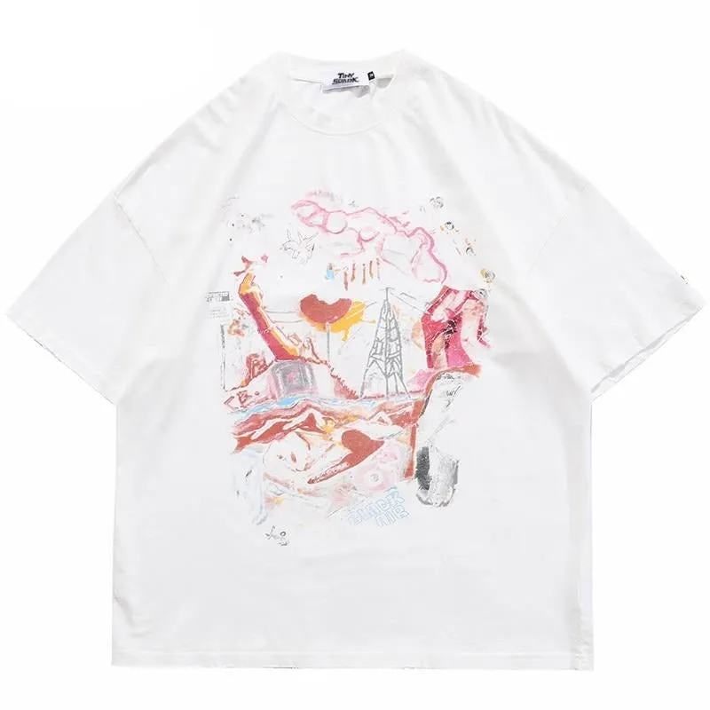 Short Sleeve Men's Shirt | Men Casual Shirt | Streetwear Hip Hop Men Shirts | Harajuku Shirt | Cotton Shirt | Summer Shirt | Graphic Shirt