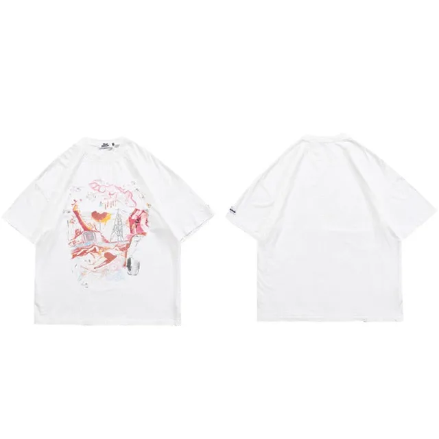 Short Sleeve Men's Shirt | Men Casual Shirt | Streetwear Hip Hop Men Shirts | Harajuku Shirt | Cotton Shirt | Summer Shirt | Graphic Shirt