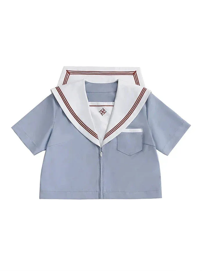 Suit Sailor Set Summer Line Kamome Original